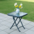 Steel Folding Square Glass Side Steel Folding Square Glass Side